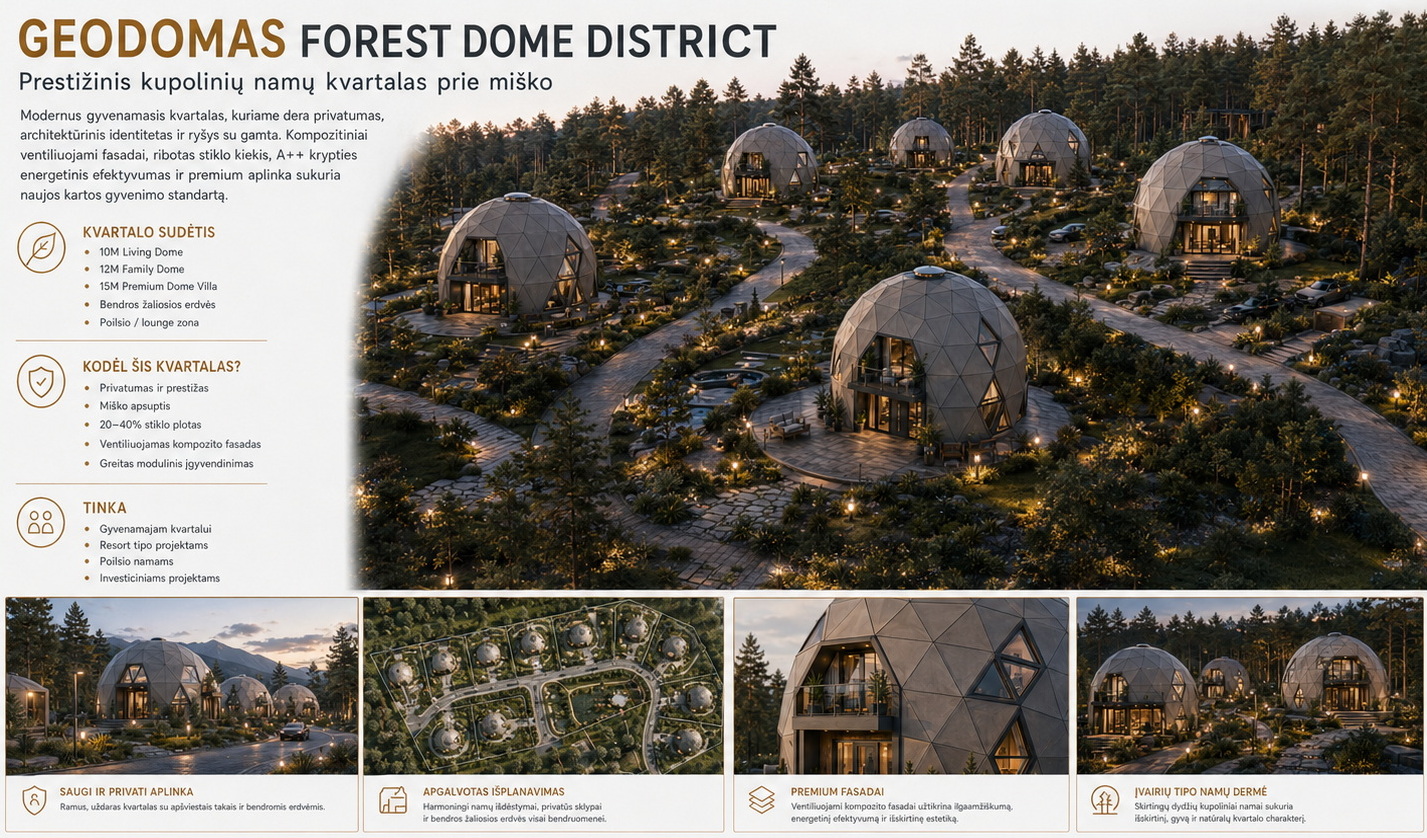 GEODOMAS Modular Micro Parks koncepcija